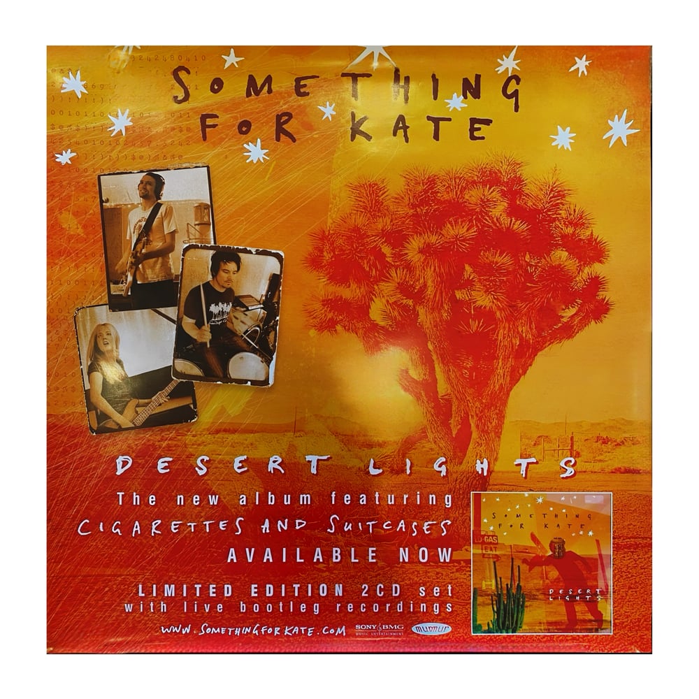 Image of *rare*Large  Something for Kate 'Desert Lights' promotional poster 