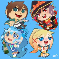 Image 1 of STICKERS- KONOSUBA