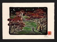 Image 2 of GIANT MUSHROOM FOREST (Colour Miniprint)