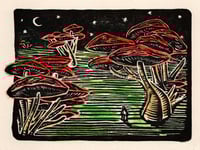 Image 1 of GIANT MUSHROOM FOREST (Colour Miniprint)