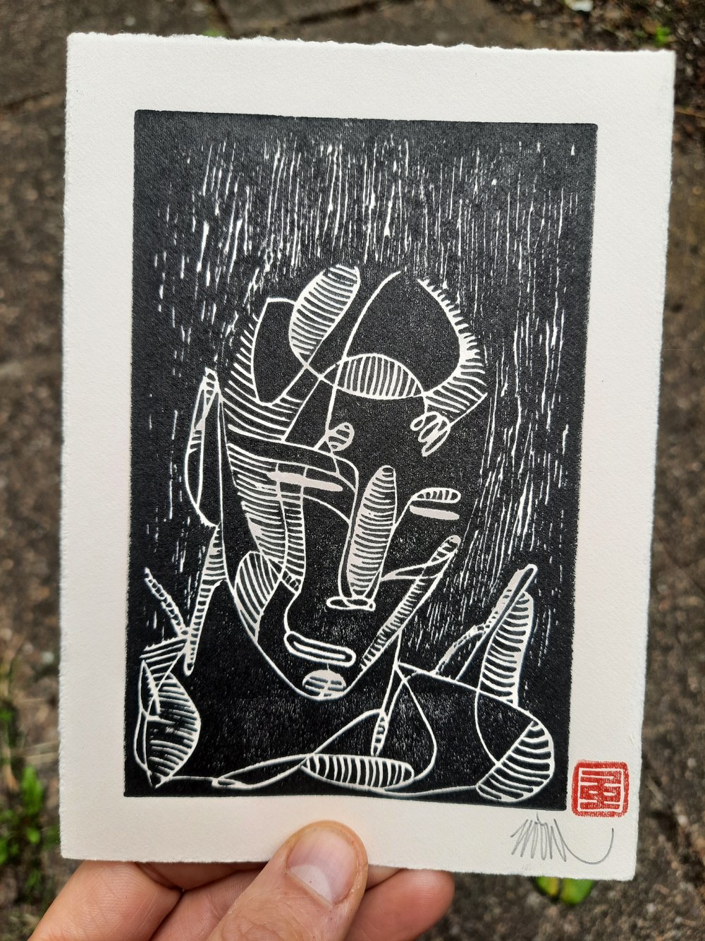 SPACE TRAVELLER #4  (Black & White Miniprint)