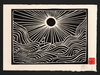 Image 2 of LET IT GO (Black & White Miniprint)