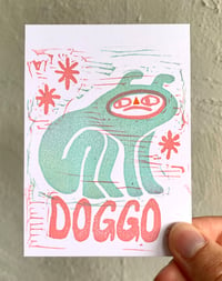 Image 2 of Doggo - Linocut Artprint