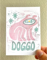 Image 3 of Doggo - Linocut Artprint