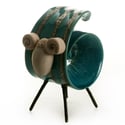 Black Ram Large Room Deco Statue