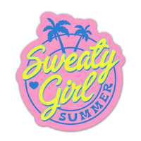 Image 1 of Sweaty Girl Summer Sticker