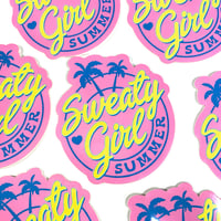 Image 3 of Sweaty Girl Summer Sticker