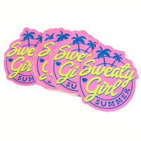 Image 4 of Sweaty Girl Summer Sticker