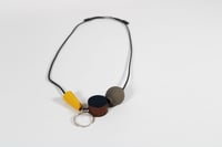 Image 1 of Shape and Form Necklace - Mustard and Elephant