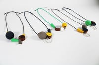 Image 3 of Shape and Form Necklace - Mustard and Elephant