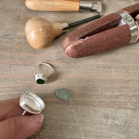 Image 12 of Make Your Own Silver Sea Glass Ring 