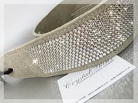 Image 1 of DSL Suede Crystal Rhinestone Guitar Strap