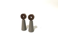 Image 2 of Walnut Form Earrings 