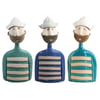 Handmade Ceramic Sailor Bust Figurine | 3 Colours