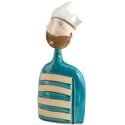 Handmade Ceramic Sailor Bust Figurine | 3 Colours