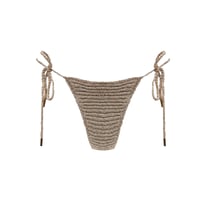 Image 3 of METALIC GOLD CROCHET LILLY BIKINI SET