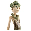 Handmade Ceramic Contemporary Exotic Lady