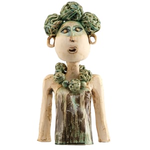 Image of Handmade Ceramic Contemporary Exotic Lady