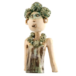 Image of Handmade Ceramic Contemporary Exotic Lady