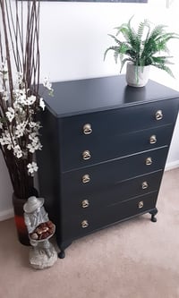 Image 3 of Vintage Queen Anne style Drawers.