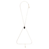 HMBD BLACK OBSIDIAN ARROW BODY CHAIN