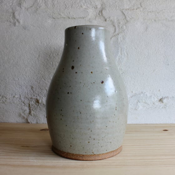 Image of Squat Matte White Vase