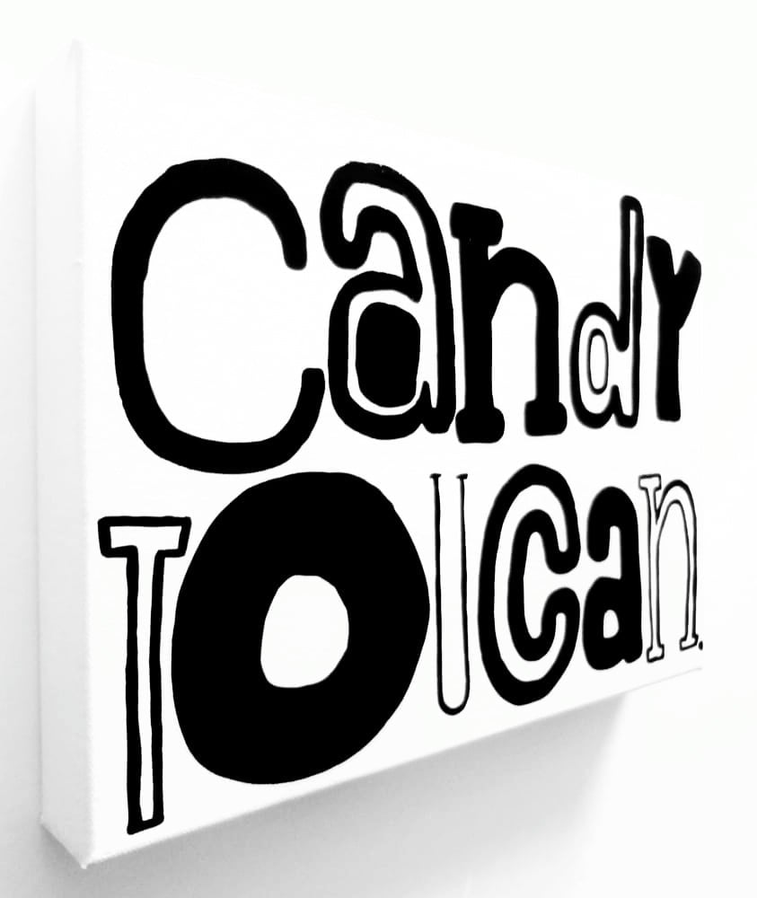 Image of CaNdY tOUCaN . - 9" X 12" CANVAS