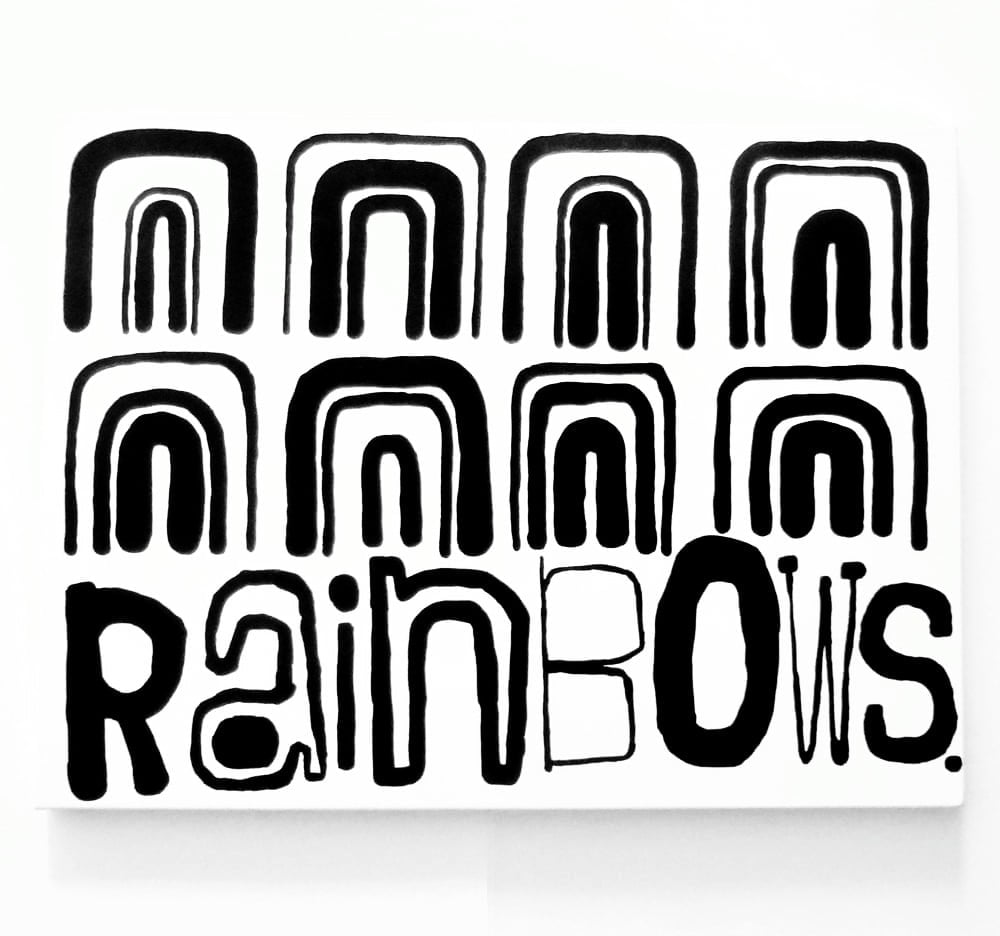 Image of RAiNbOWS . - 18" X 24" CANVAS