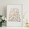 Shadow Alphabet Wood Type Print