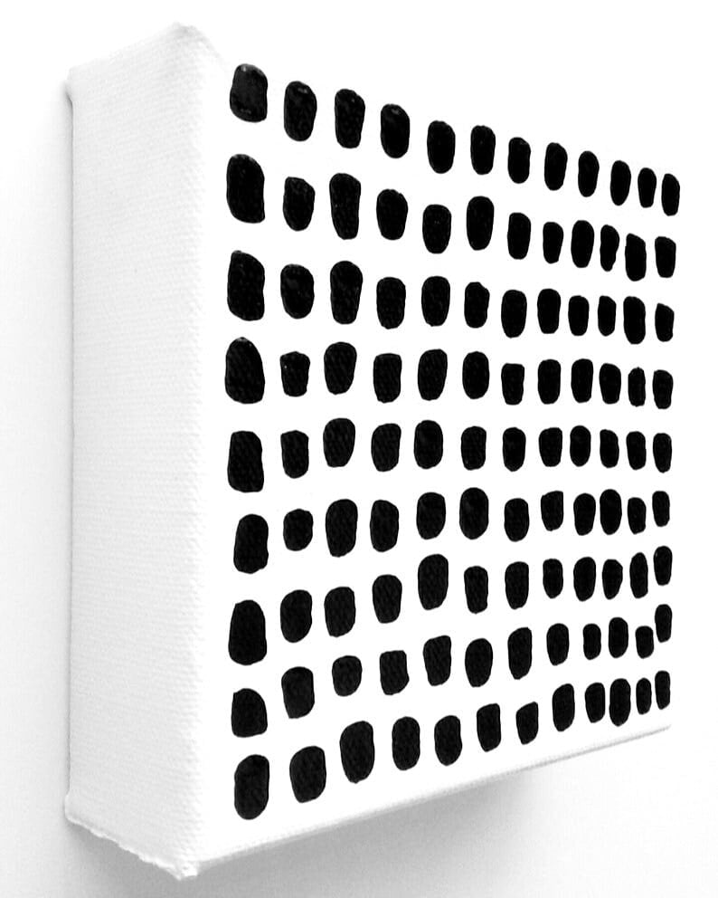 Image of pOLka dOt raindrOps - 5" X 5" CANVAS