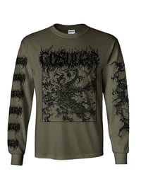  Gosudar - Khaosmos  Longsleeve with Sleeve Prints Military Green 