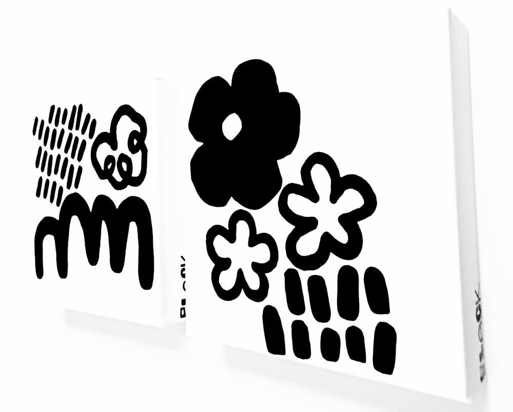 Image of APRiL ShOWeRS + MaY fLOWeRS - 8" X 8" CANVAS (Set of 2)
