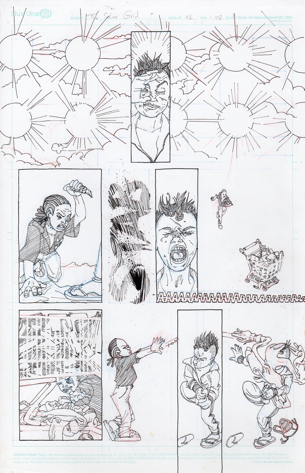 The Solar Grid 01: Complete Original Interior Art
