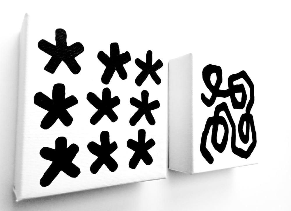 Image of * KiSMet * - 5" X 5" CANVAS (Set of 2)