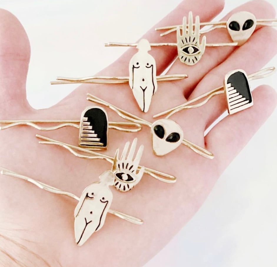 Image of Mini Hand Eye Bobby Pin