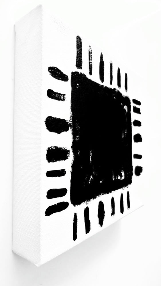 Image of SQUARE SUN - 8" X 8" CANVAS
