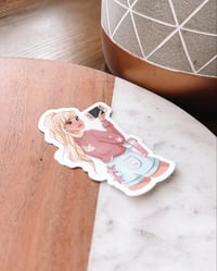 Image 2 of Gamer Peach Vinyl Sticker