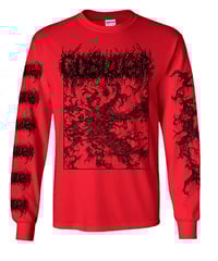 Gosudar - Khaosmos  Longsleeve with Sleeve Prints Red