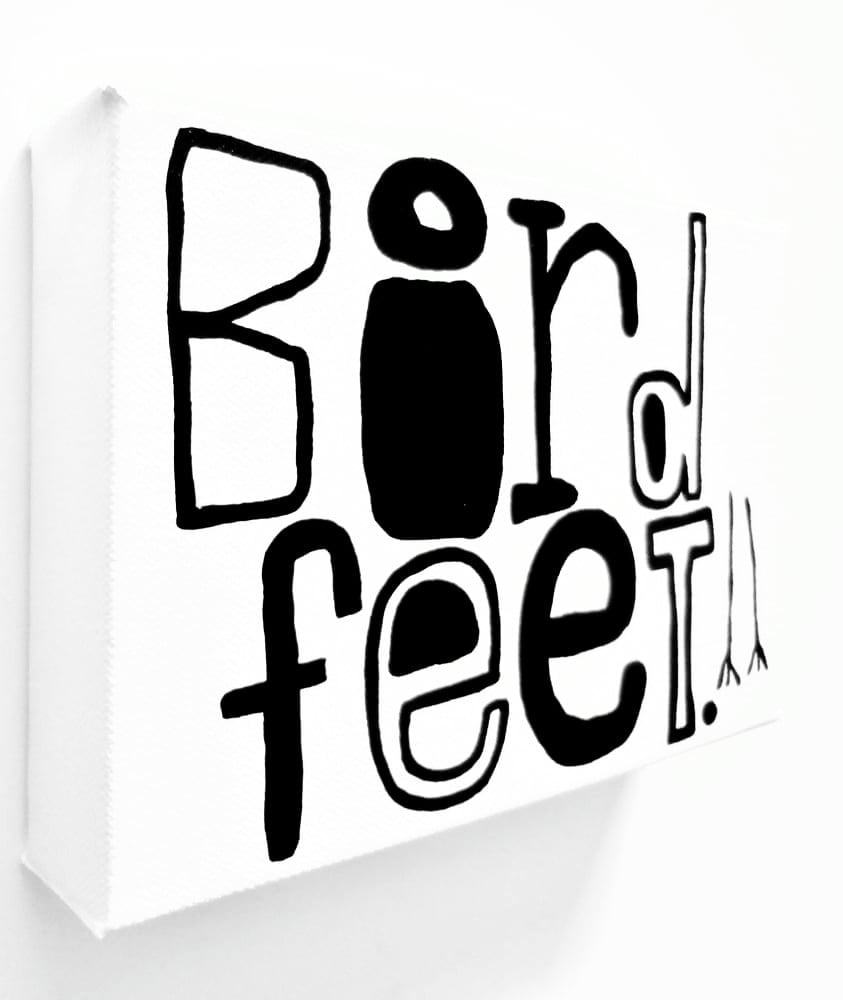 Image of BiRd fEEt. - 5" x 7" CANVAS