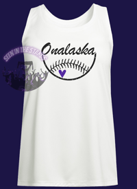 Image 1 of Onalaska Softball/Baseball- Women's Racerback Tank