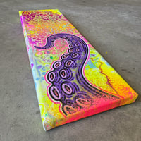 Image 3 of Purple Tendie (yellow background) painting