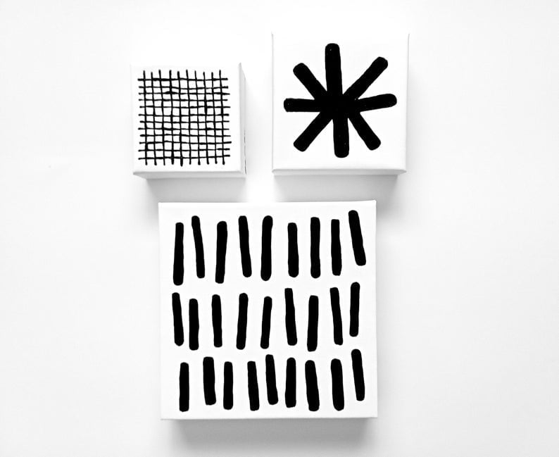 Image of dOWNtOWN - 4" X 4" CANVAS .