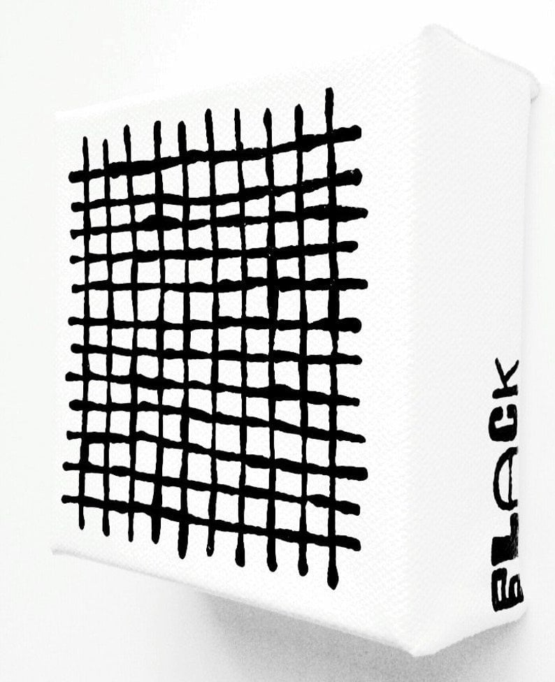 Image of dOWNtOWN - 4" X 4" CANVAS .