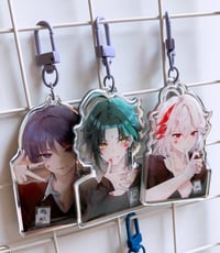 Image 1 of Modern Anemo 3" Functional Mirror Keychains