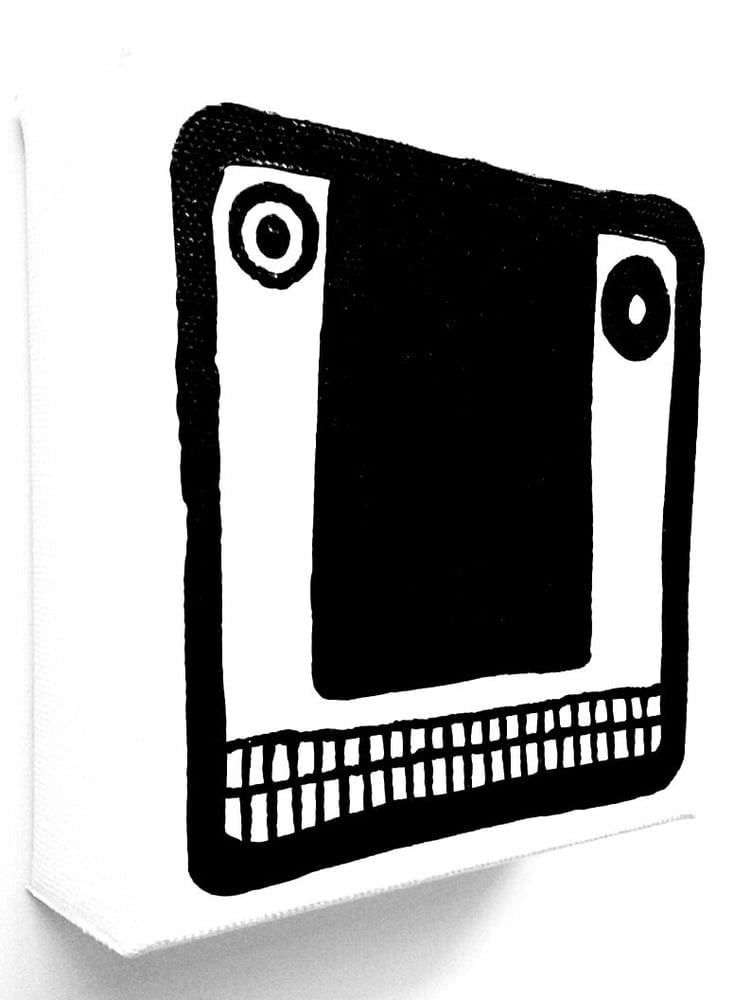 Image of FACE PAINTING - 5" X 5" CANVAS .