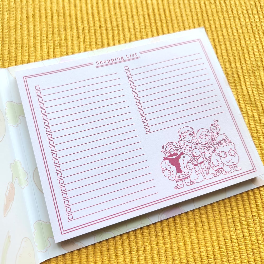 Dungeon Meshi Shopping List Notepad