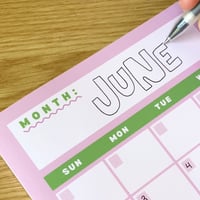 Image 3 of Strawberry Matcha Monthly Planner