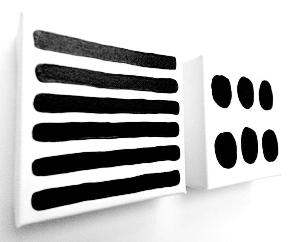 Image of StiCkS & StONeS . - 5" X 5" CANVAS (Set of 2)
