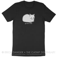 Image 2 of Gluten Free Tee, featuring Anxiety Cat