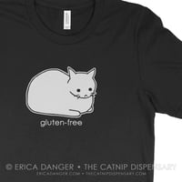 Image 1 of Gluten Free Tee, featuring Anxiety Cat